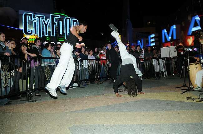 Capoira performers at City Walk